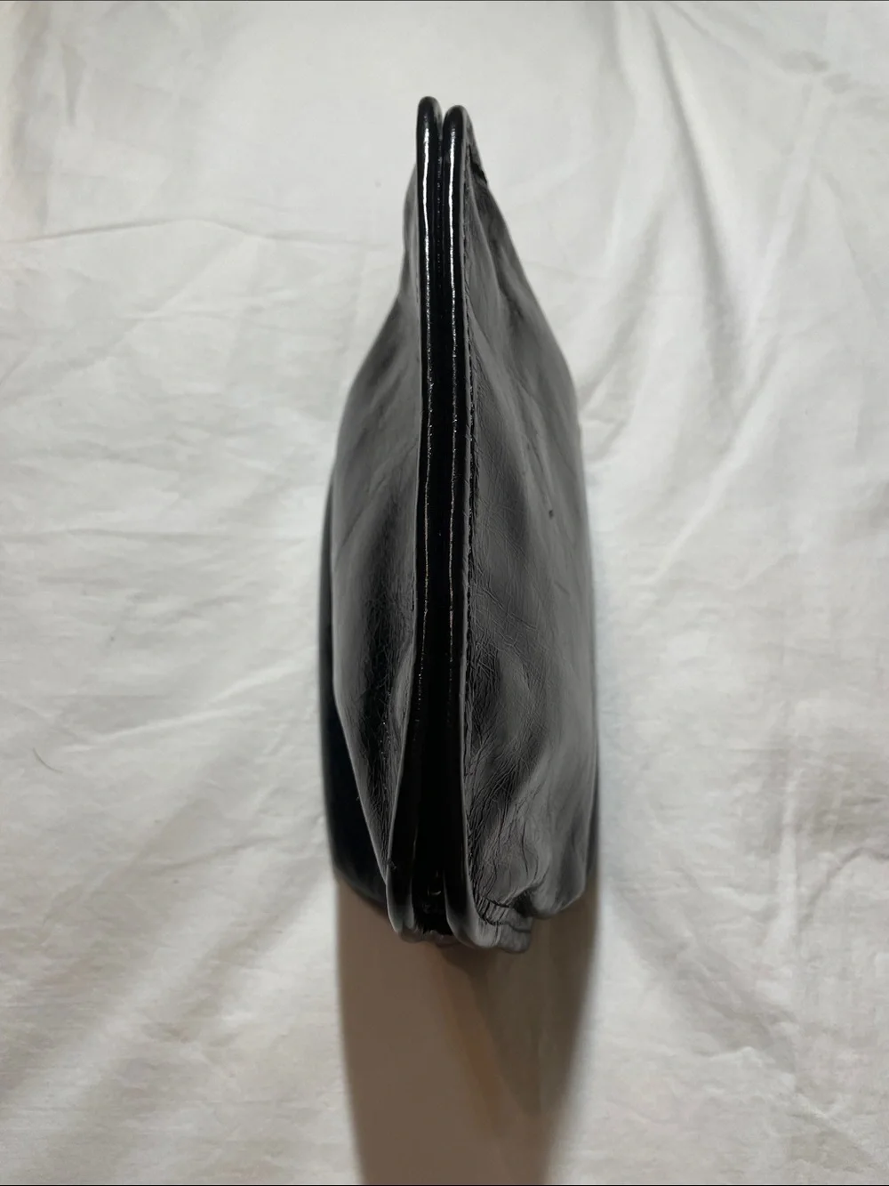 HOBO Black Leather Cosmetic Pouch